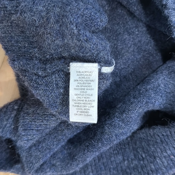 Loft Cold Shoulder Ruffle Fuzzy Sweater - Picture 4 of 6